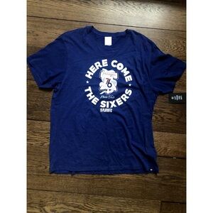 Philadelphia 76Ers 47 Brand Mens Blue Tee Size 2Xl Choose Style